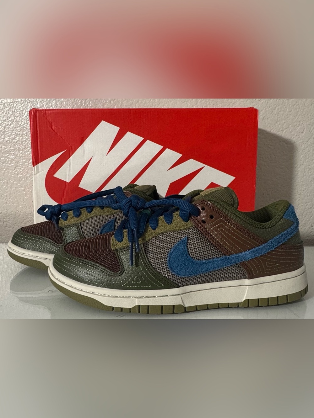 Women’s Nike Dunk in Cacao Wow / Marina Rough Green Size 7.5